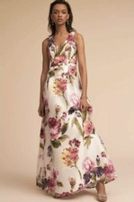 Anthropologie BHLDN Clara Dress Gown Floral Size Medium MSRP $420.00