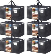 Extra Large Moving Bags with Visible PVC Window, Lightweight but Durable Stor...