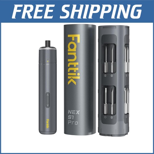 14-Piece Electric Screwdriver Set: LED, Magnetic Case & High Torque Performance