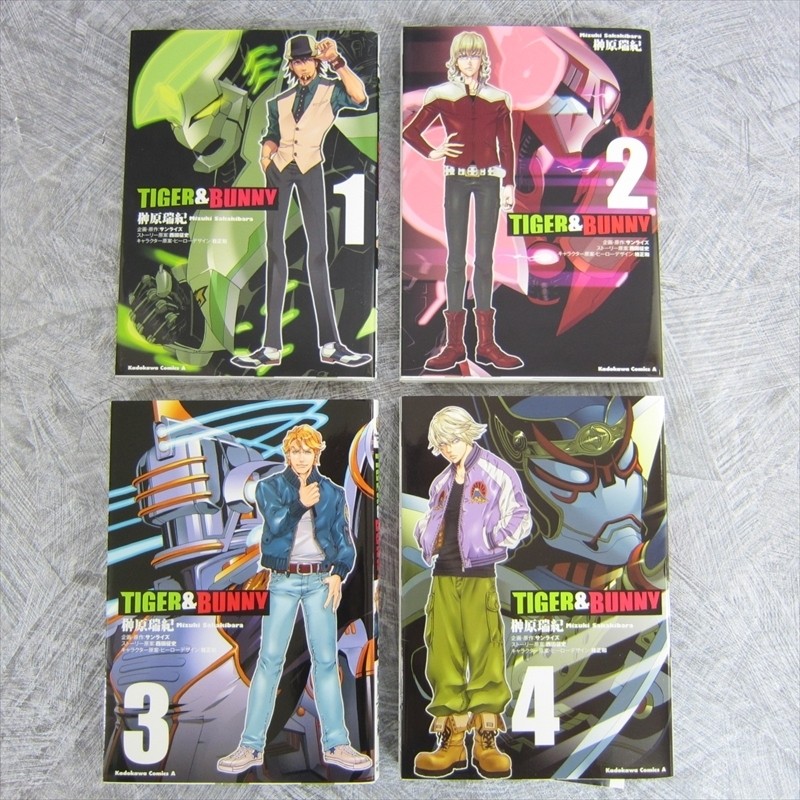 TIGER & BUNNY Manga Comic Complete Set 1-9 MIZUKI SAKAKIBARA Book