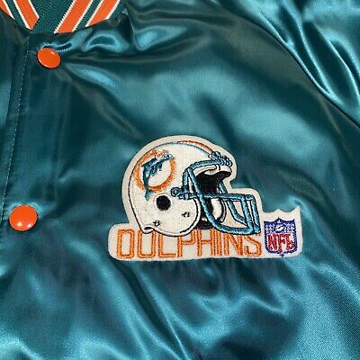 Chalk Line Miami Dolphins Satin Jacket Vintage 90's Size Chalk Line Miami Dolphins Satin Jacket Vintage 90's Size