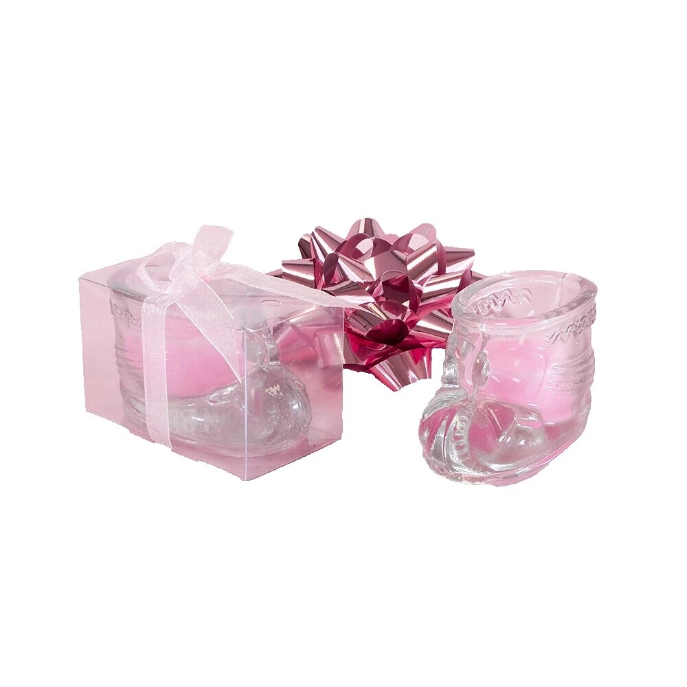 Velas de Fiesta Baby Shower de vidrio rellenos