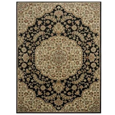 Home Dynamix Royalty Medallion Traditional Area Rug Black/Ivory 7'8"x10'4"