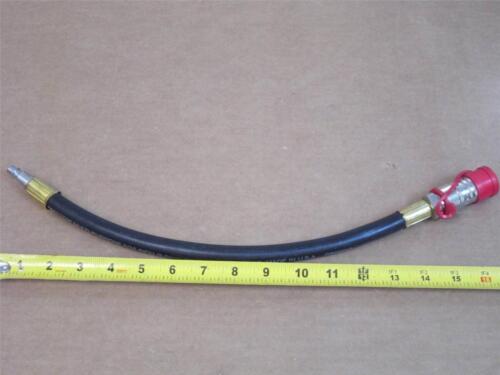 15" Breathing Air Hose w/Male & Female Quick-Connect Fittings 5/16" ID; 250 psi - Afbeelding 1 van 10