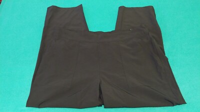 Rafaella Black Comfort Cropped Pants Women's Size XL. Waist:34in