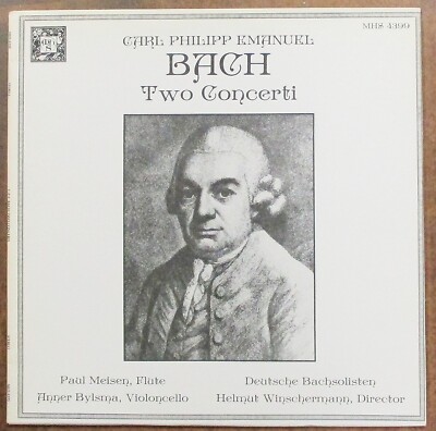 C.P.E. Bach: Flute Concerto-Cello Concerto LP (1981) MHS 4399