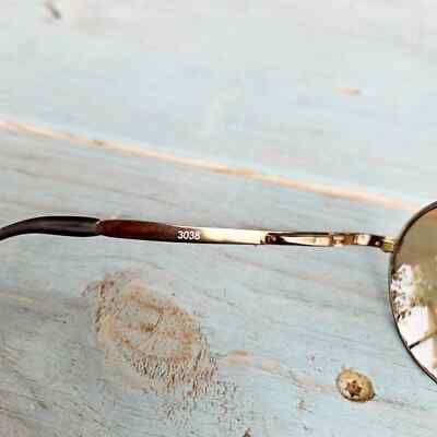 Vintage Olympics Logo Aviator Sunglasses Gold Toned Brown  display picture 1