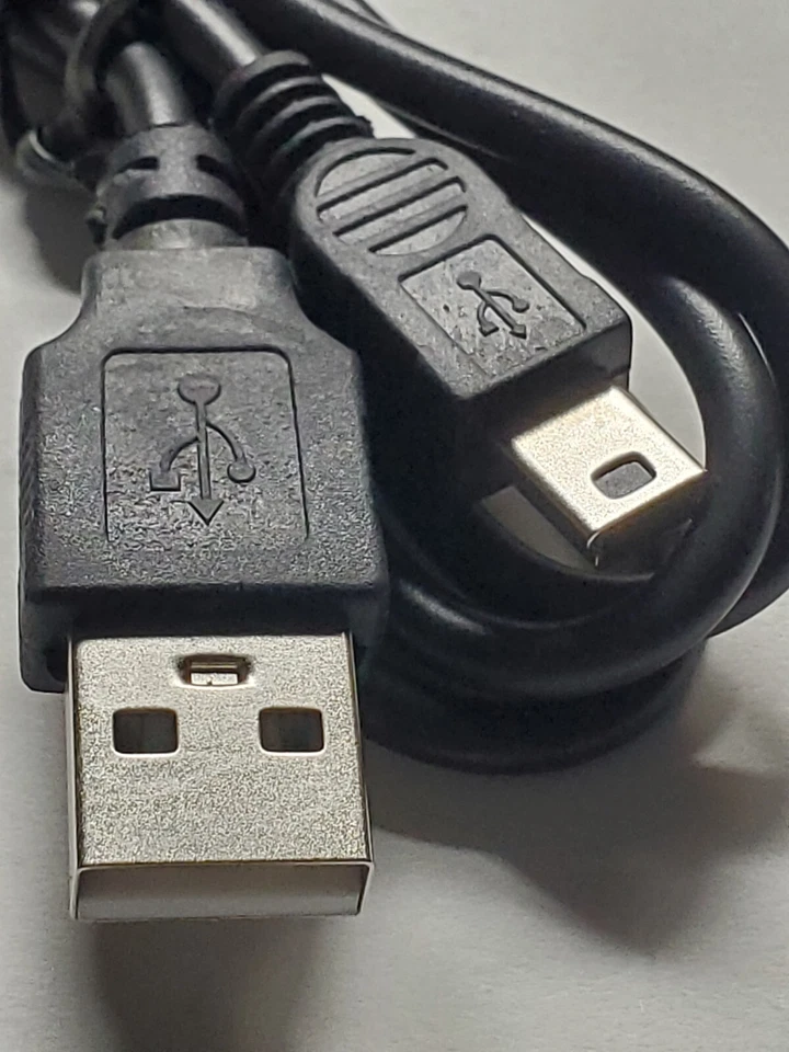 2ft USB 2.0 A Male to Mini-B 5pin Male Data Sync Charge Cable GPS Cell Phone MP3 - Image 2 of 4