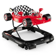 INFANS Foldable Baby Walker, 3 in 1 Toddler Activity Center Leaning-Seated Wa...