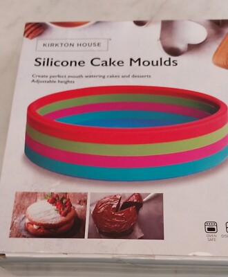 Verstellbare Silikon Runde Kuchenpfanne Antihaftform Backgeschirr Ringe (siehe Bilder)