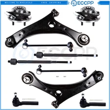 10Pcs Front Control Arm Ball Joint Tie Rod End For 08-16 Chrysler Town & Country