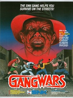 Gang Wars Video Game Flyer Original 1989 Retro 8.5" x 11" Street Fighting Art