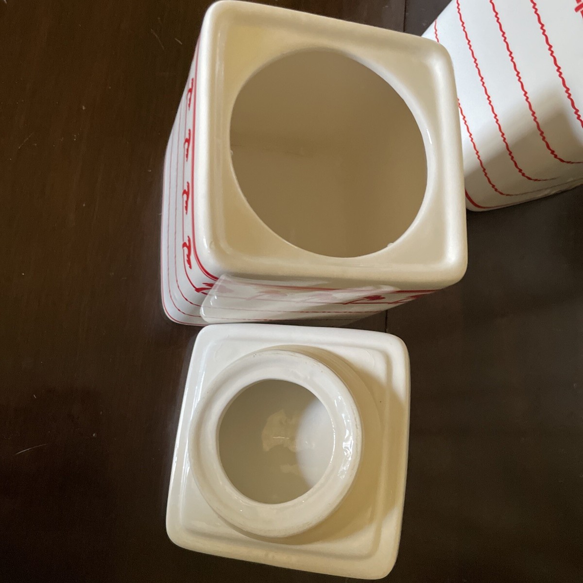 【激レア品！】In-N-Out Burger キッチンキャニスター 🍔 In-N-Out Burger Restaurant Ceramic Canister Jar 6 piece