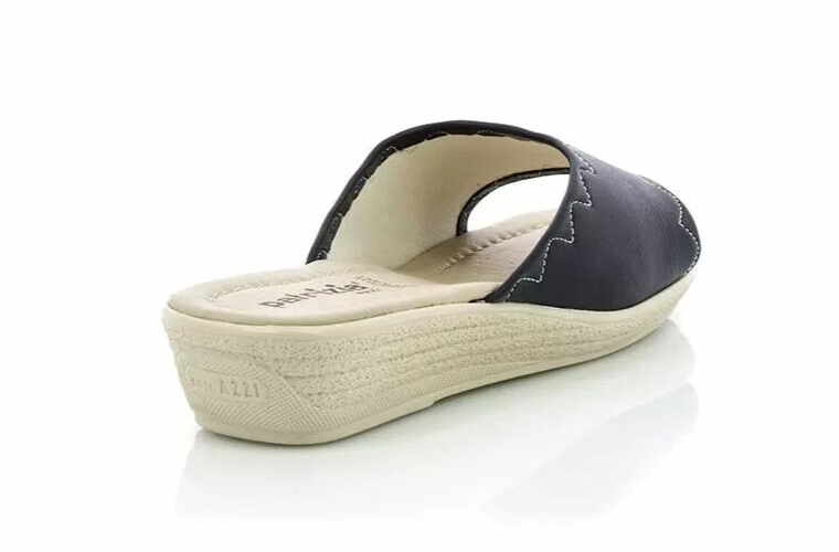 Ciabatte Donna Patrizia 177 In Vera Pelle Made In Italy – Tomaia Microfibra, Suola Antiscivolo, Color Cuoio - 4