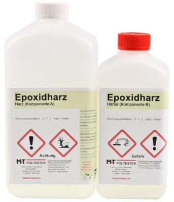 M+T POLYESTER Epoxidharz Versiegelung Terrarium Aquarium dünnflüssig 1,2 kg SONDERPREIS