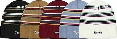Supreme Multi Stripe Beanie noir O/S F/W 15