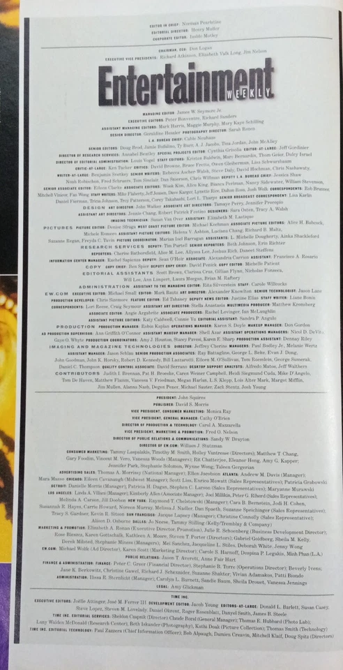 Entertainment Weekly Magazine June 23 2000 # 546 Jim Carrey Irene Cindy Margolis Foto 3 de 4