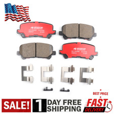 Rear Ceramic Brake Pad Set with Hardware for Honda Odyssey Pilot Acura ZDX MDX