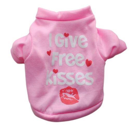 Pet Dog Clothes T Shirt Vest Clothing Puppy Cat Cute Printed Costume Apparel - Picture 9 of 22