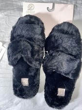 New CHINESE LAUNDRY Slippers Faux Fur Pink Double Band Tie Dye Women's 11/12