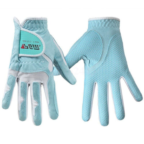 AUS Women's Golf Gloves Microfber Cloth Anti-skid Particles Golf Gloves 1 Pair - Picture 8 of 16