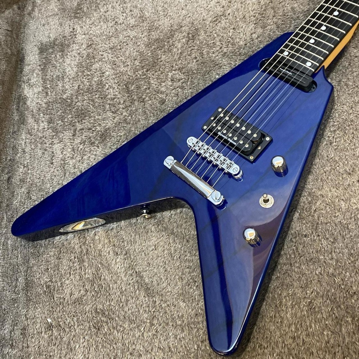 Edwards E-eZ-180-7SN Used Ebony Fingerboard 7 String Blue in Black