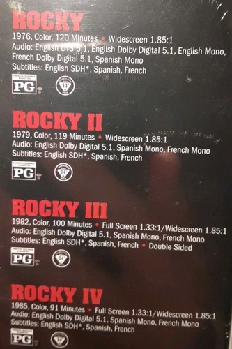 Rocky 1,2,3,4 DVD Set New Sealed. - Picture 3 of 11