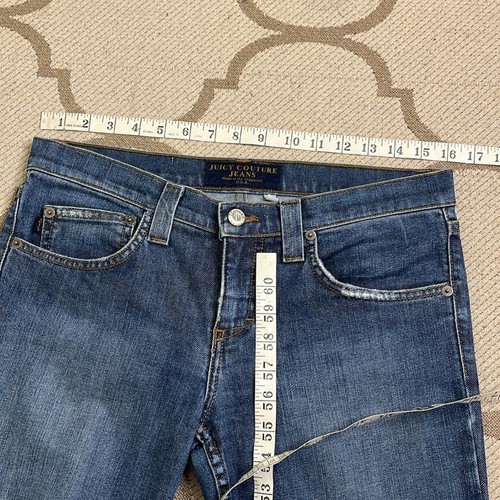 Vintage Y2K Juicy Couture sole tasche posteriori - jeans svasati vita bassa - taglia 29 - Foto 11 di 16