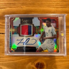 Marcus Rashford Patch Auto England Football Signed Card 30/30