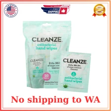 Antibacterial Hand Sanitizing Individual Hand Wipe Packets, 50 Unscented Disinfe