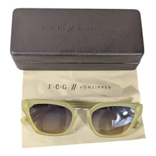 VonZipper Jinx Sunglasses Womens Moss Green Light Grey-Green Lens Von Zipper