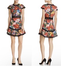 Alice Olivia Rapunzel dress in blooming garden Size 4  $350 Floral Lace
