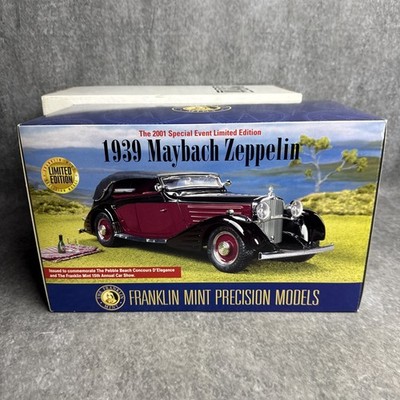 Franklin Mint 1939 Maybach Zeppelin 1:24 Scale Die Cast Model 2001 Limited 3,500