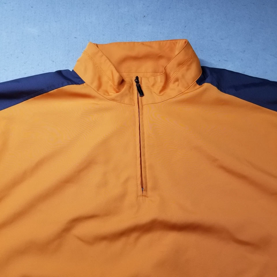 Grand Slam Golf 1/4 Zip Jacket Men Size XL Orange Pullover Windbreaker - Image 2 of 4