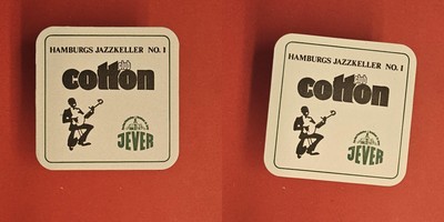 Jever Hamburgs Jazzkeller No.1 cotton club Brauerei Bierdeckel Bier