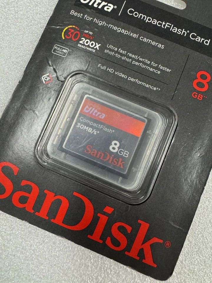 SanDisk Ultra Compact Flash CF Card 8GB (30MBs) New, Sealed, Shipping Included. - Image 3 of 4