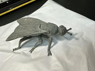 Vintage Brass Fly Ashtray Super Detailed Bug Made in Italy