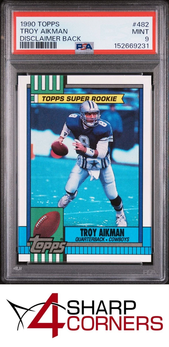 Troy Aikman Football Grade 9 Rookie Sports Trading Cards