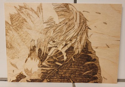 Hells Paradise - Gabimaru | Deko | Manga | Merch | Brandmalerei 