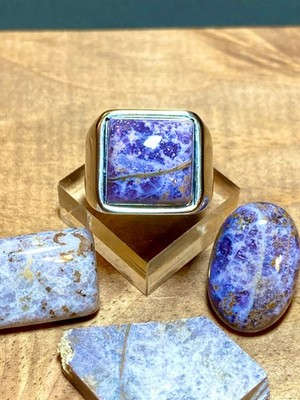 Herren Größe 8 Designer Burro Creek Jaspis Cocktail Ring mit Luxus Box