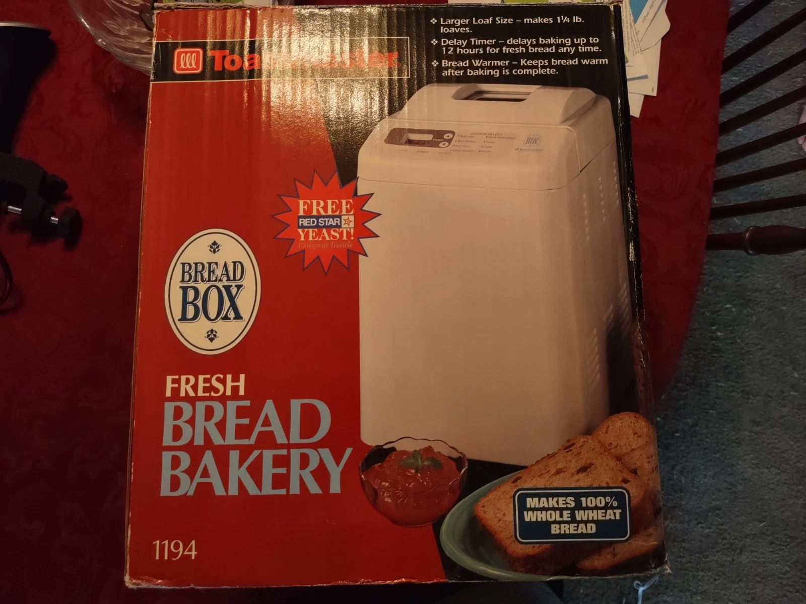 Toastmaster Bread Box Bread Maker Model 1194 Minimal Wear GREAT PRODUCT