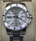 Longines Hydroconquest Ref. L3.6404 ,300m Rotating Bezel Silver Dial Swiss Watch