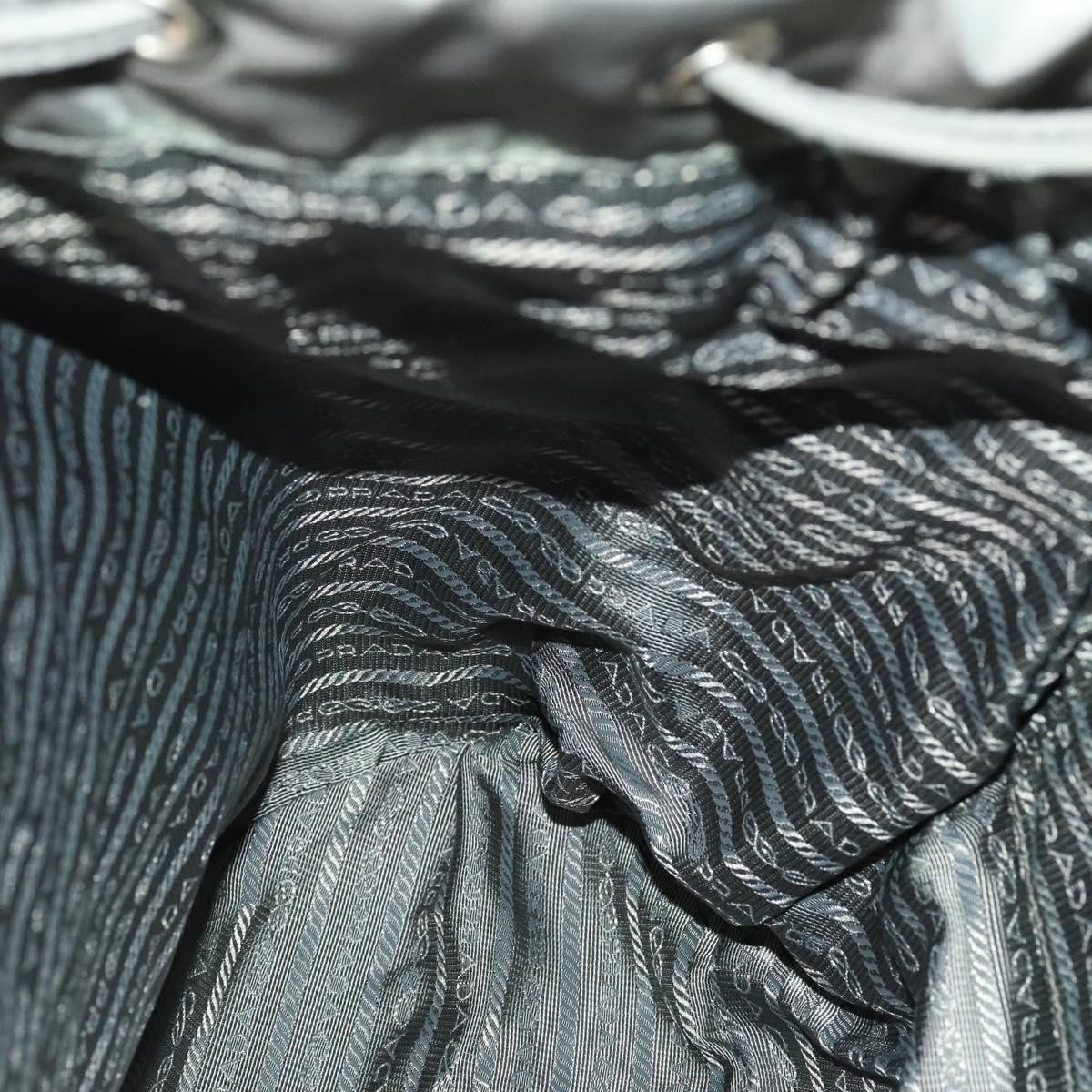 Prada Front Zip Drawstring Backpack Tessuto Gray … - image 24