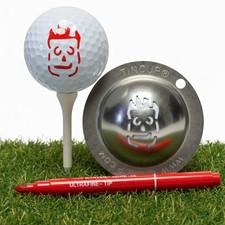 Tin Cup Golf Ball Marker Stencil - Premium Personalization Tool for Golfers -...