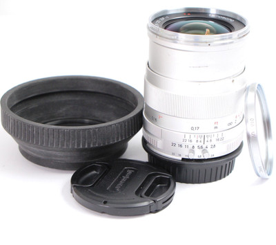 Carl Zeiss Distagon 25mm f/2.8 ZF-I T* Lens Canon EOS modified/Nikon mount chrom