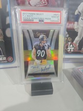 2017 Panini Select - Rookie Signatures T.J. Watt #RS-TJ Silver Prizm /199 PSA10
