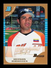 2005 Bowman Draft Picks & Prospects #BDP143 Hernan Iribarren Gold Brewers
