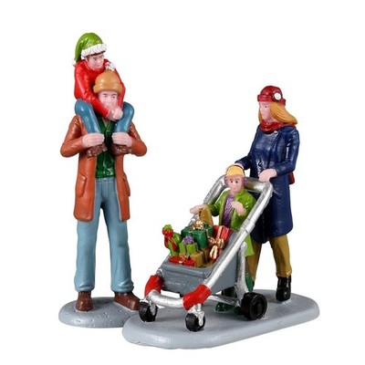 Lemax-22124-170, Family Holiday, Set/2, Weihnachtsdorf, Weihnachtsfiguren