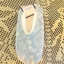 Vera Bradley Cozy Life Paisley Fleece Faux Fur Lined Slip-On Slippers W9