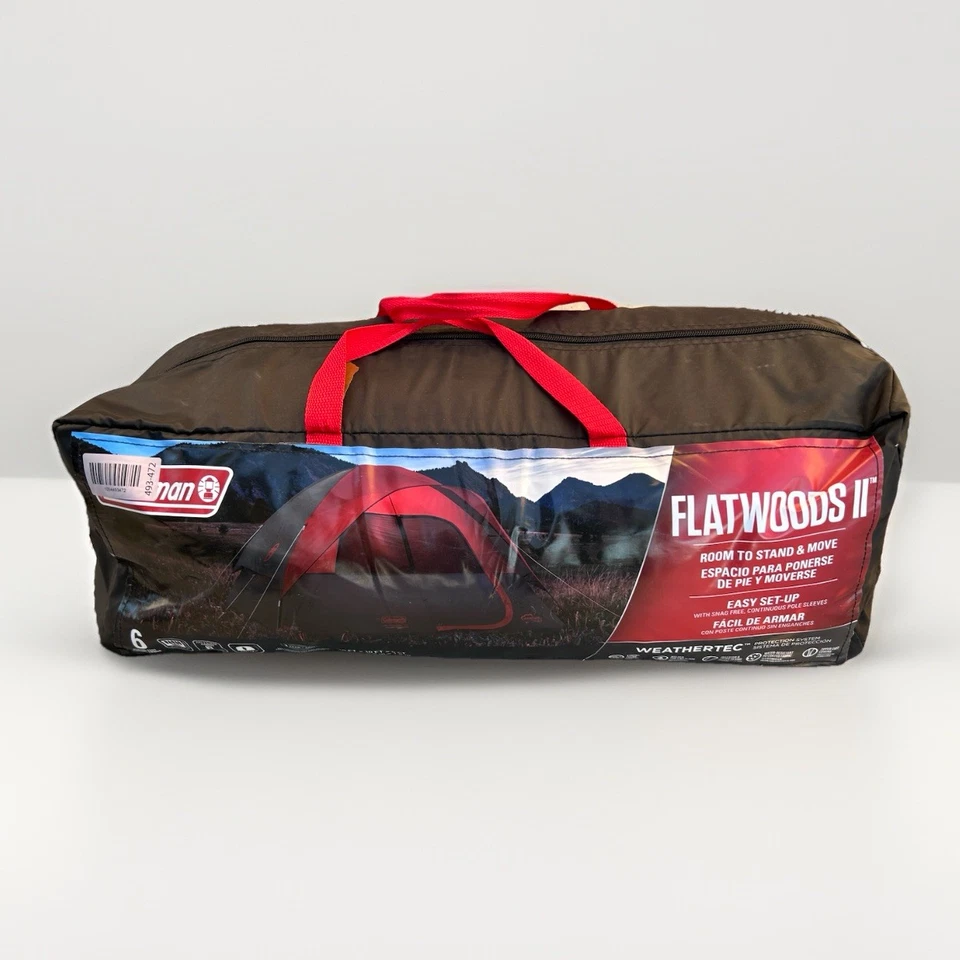 Tienda domo Flatwoods para 6 personas | Fácil configuración familia camping refugio equipo exterior Foto 4 de 4